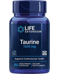 Life Extension Taurine 1000mg 90 Vegetarian Caps Cardiovascular Health