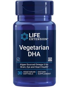Life Extension Vegetarian DHA 30 Softgels Eye Health Support