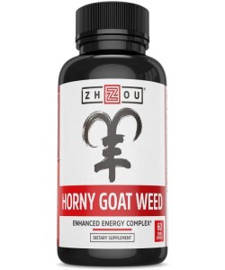 Zhou Horny Goat Weed Extract Enhanced Energy Complex 60 Veggie Caps