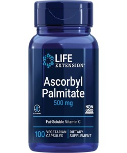 Life Extension Ascorbyl Palmitate 500mg Fat Soluble Vitamin C 100 Caps