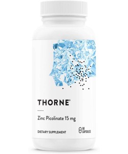 Thorne Research 60 Capsules Zinc Picolinate Support Growth Supplement