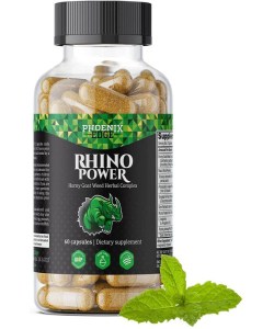 Phoenix Edge Rhino Power Horny Goat Weed Herbal Complex 60 Capsules