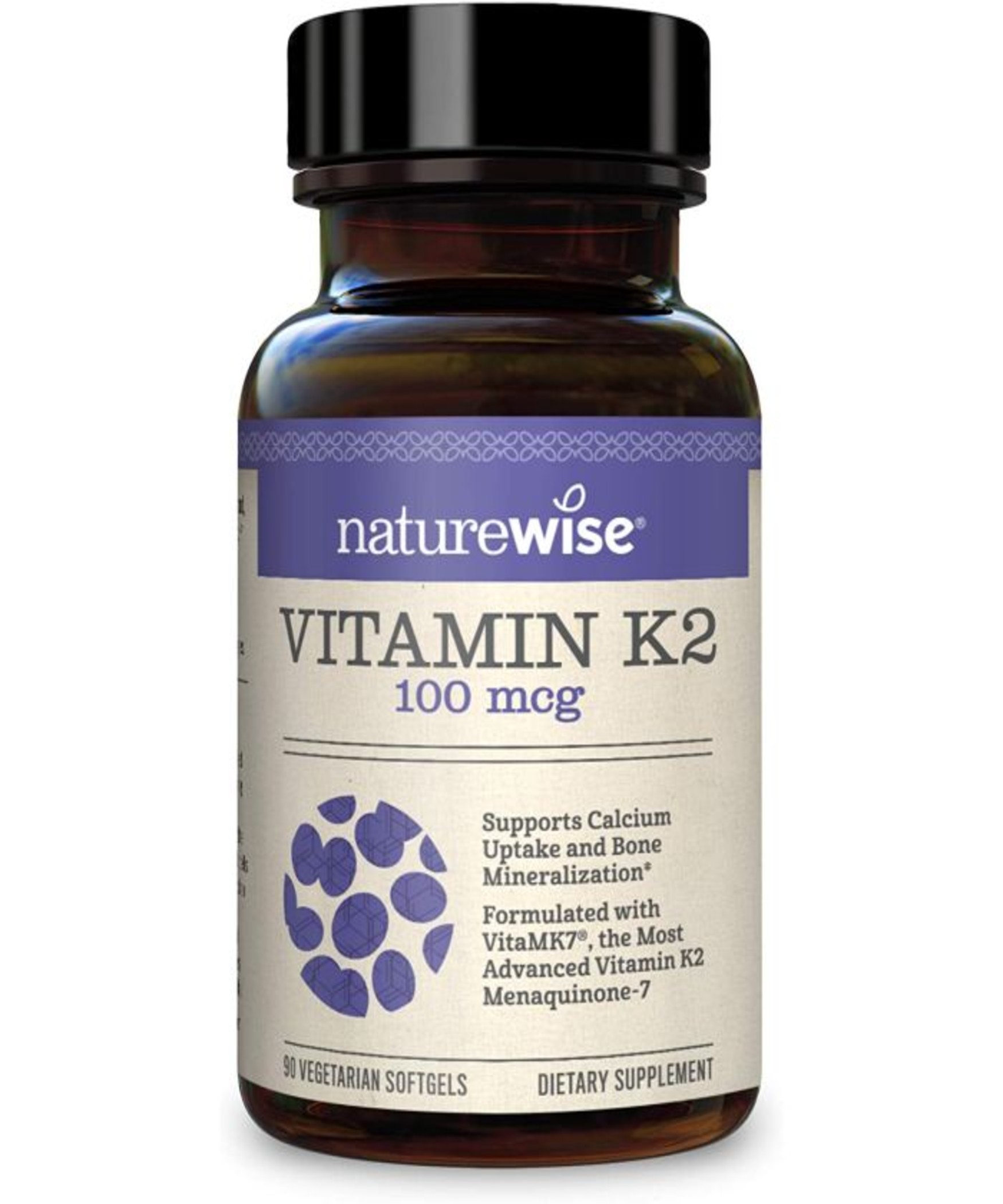 NatureWise Vitamin K2 VitaMK7 100 mcg 90 Softgels
