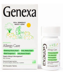 Genexa Homeopathic Allergy Care 60 Chewable Tablets Acai Berry Flavor