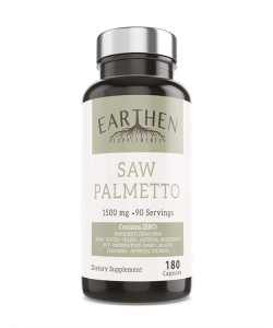 Earthen 180 Capsules Saw Palmetto Dietary Supplement
