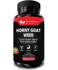 Dr. Martin's Horny Goat Weed Extra Potent Blend 100mg Icariin 60 Caps