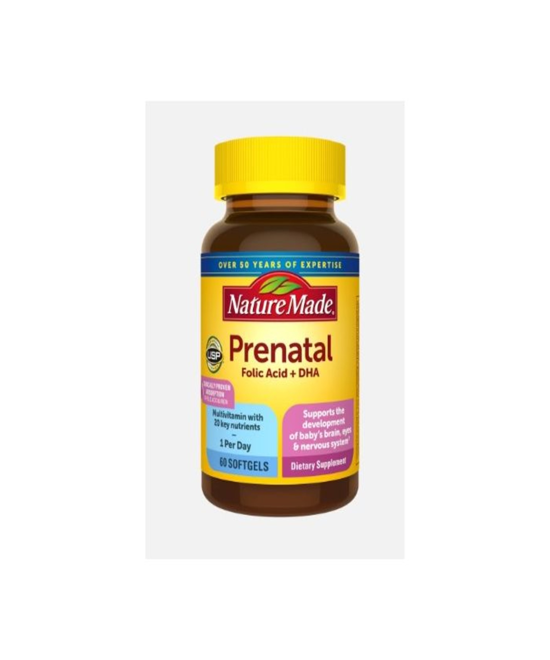 Nature Made Prenatal Multivitamin 200mg DHA Softgels