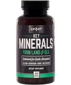 Onnit Key Minerals Calcium Magnesium Iodine Molybdenum 120 Caps
