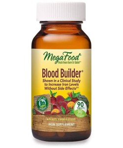 Megafood Blood Builder Iron Supplement Folic Acid Vitamin B12