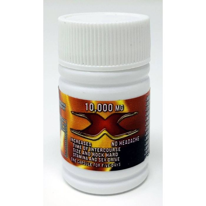 X 10000 Red 6 Count Bottle Male Sexual Performance Enhancement Pill