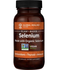 Global Healing Vegan Selenium 60 Capsules Immune Support Supplement