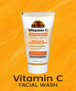 OKAY Pure Naturals Facial Wash Vitamin C 6oz Balanced Skin