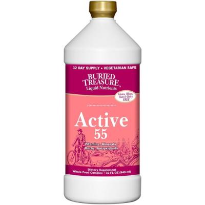 Buried Treasure Active 55 Daily Liquid Supplement 32 Oz Vitamins