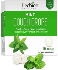 Herbion Naturals Mint Cough Drops: Natural Relief for Sore Throat & Cough