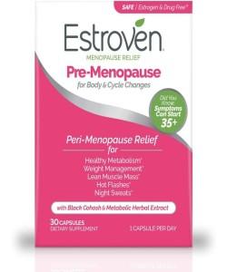 Estroven Pre Menopause Relief For Body Cycle Changes Herbal 30 Caps