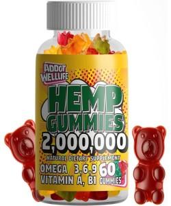 Addot Welllife Hemp Vitamin 60 Vegan Gummies Promotes Relaxation