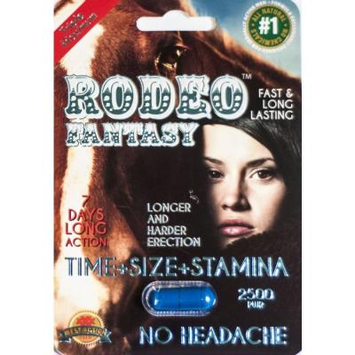 Rodeo Fantasy Pill 1250mg 2500Pwr Male Enhancer