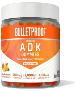 Bulletproof Daily Vitamins A D K 60 Gummies Sugar Free Immune Support