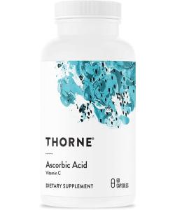 Thorne Ascorbic Acid Vitamin C Dietary Supplement 60 Caps