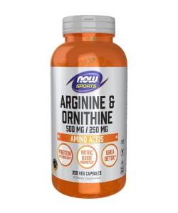 NOW Sports Arginine Ornithine Amino Acids 250 Veggie Caps