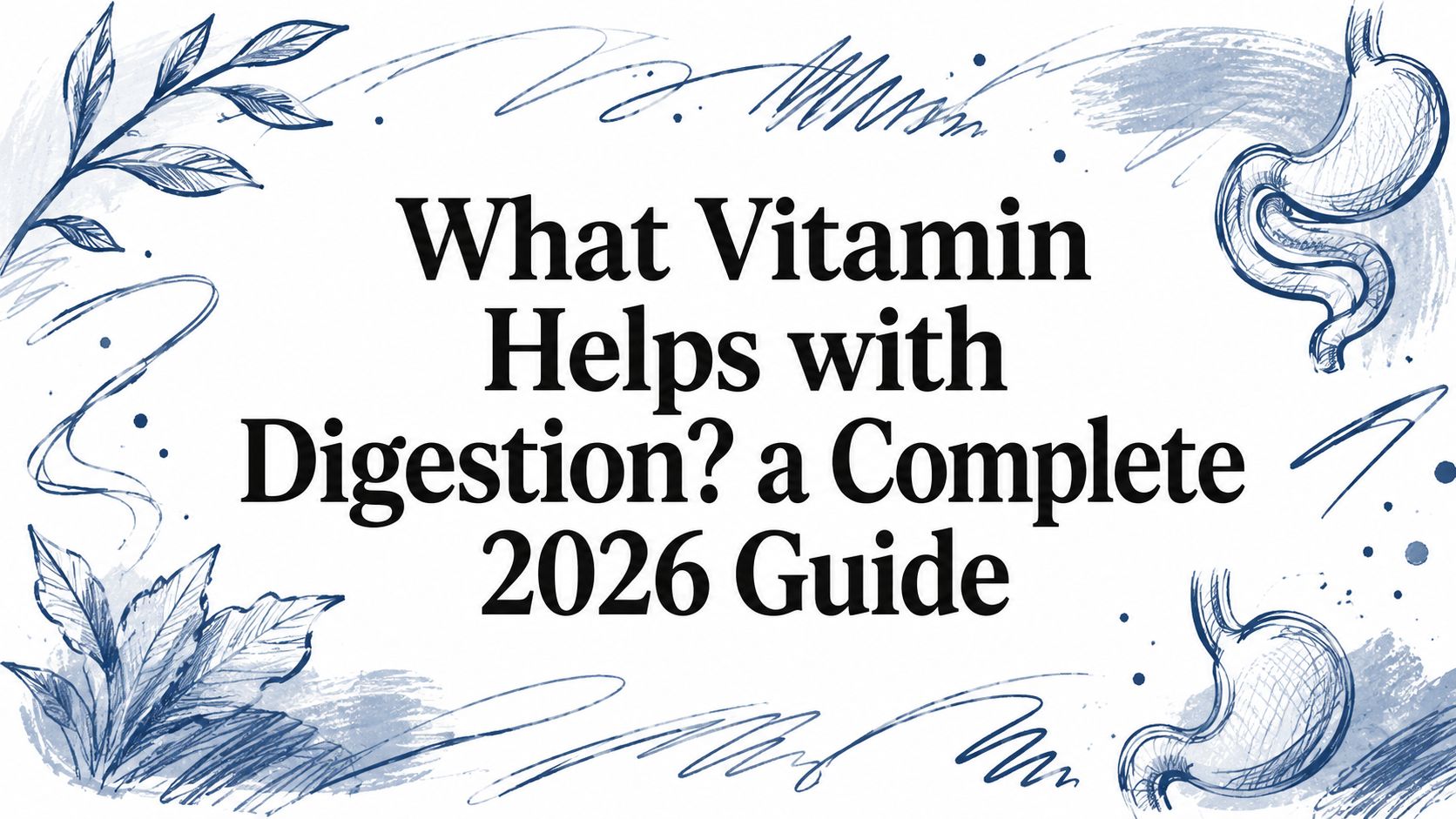 What Vitamin Helps with Digestion? a Complete 2026 Guide